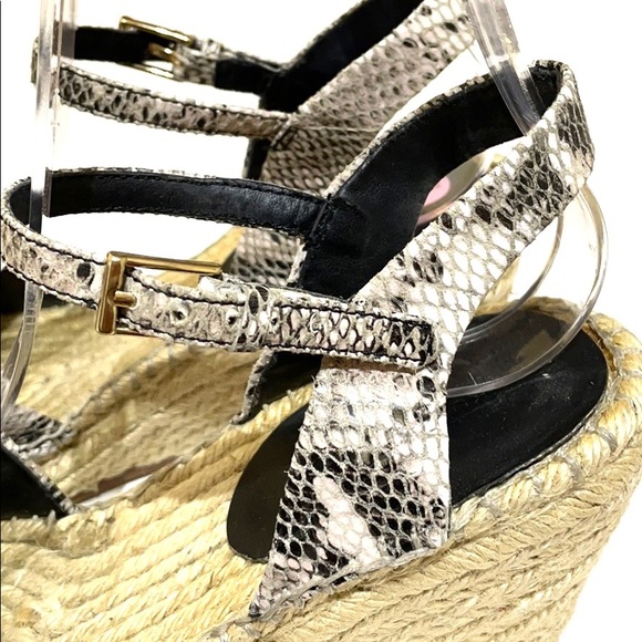 KG Kurt Geiger Naomi Espadrille Snakeskin Wedge 9M - Picture 7 of 13
